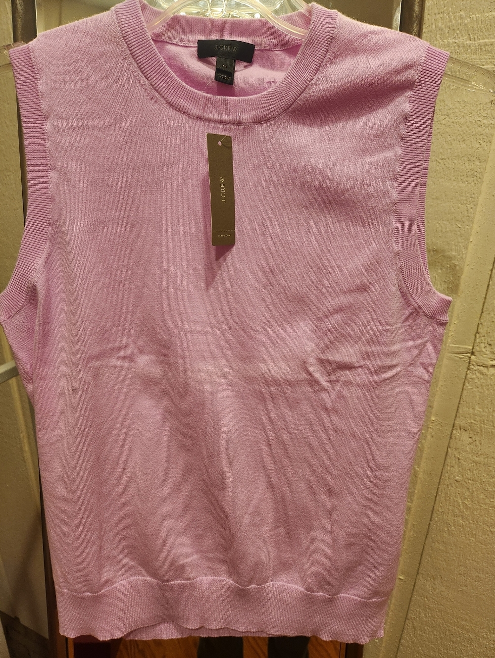 J. Crew Light Lavender Knit Sleeveless Top